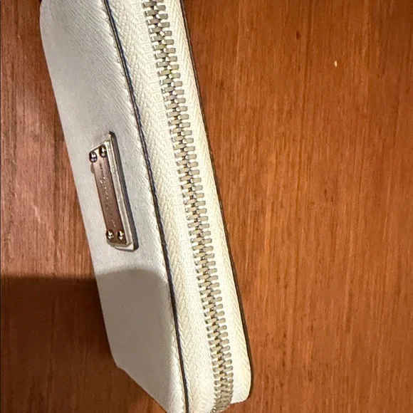 Michael Kors Ivory Wristlet with Silver Accents - Picture 7 of 9